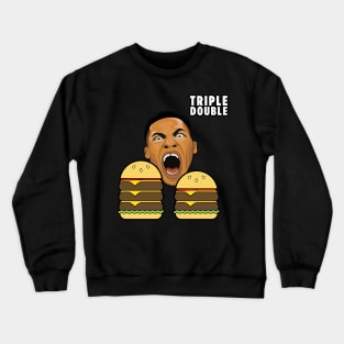 Westbrook Triple Double Hamburger Parody Crewneck Sweatshirt